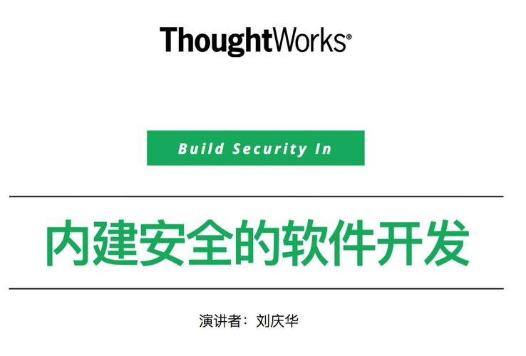 内建安全 网络与信息安全软件开发的核心范式